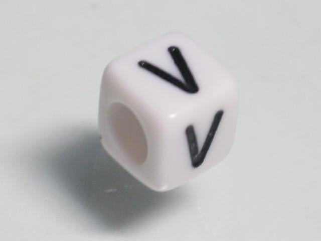 TOKO-BEADS P002-122 Alphabet (V) 6mm P002-122 アルファベット（V） 6mm Asian bead & African bead  Handmade,Lampeork,bead,asia,india,ethnic,parts,accessory,beads とんぼ玉,ビーズ,トンボ玉,アジア,インド,エスニック,手作り,パーツ,アクセサリー
