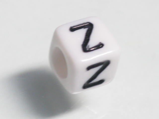 TOKO-BEADS P002-126 Alphabet (Z) 6mm P002-126 アルファベット（Z） 6mm Asian bead & African bead  Handmade,Lampeork,bead,asia,india,ethnic,parts,accessory,beads とんぼ玉,ビーズ,トンボ玉,アジア,インド,エスニック,手作り,パーツ,アクセサリー
