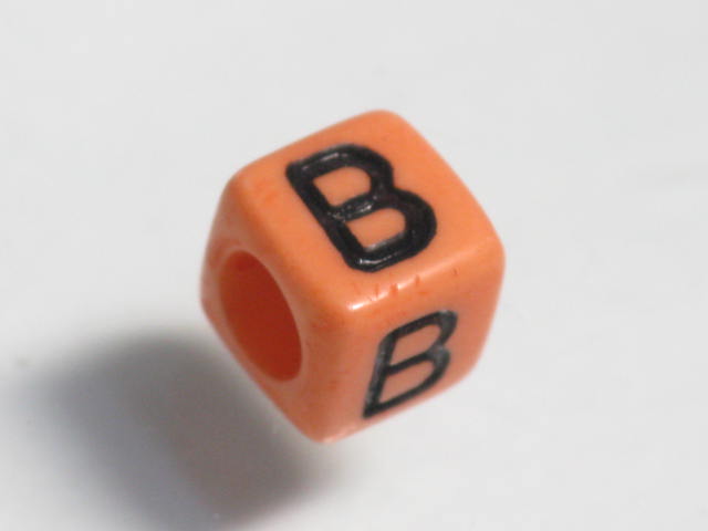 TOKO-BEADS P002-202 Alphabet (B) 6mm P002-202 アルファベット（B） 6mm Asian bead & African bead  Handmade,Lampeork,bead,asia,india,ethnic,parts,accessory,beads とんぼ玉,ビーズ,トンボ玉,アジア,インド,エスニック,手作り,パーツ,アクセサリー