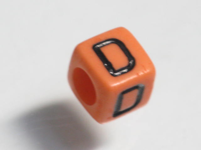 TOKO-BEADS P002-204 Alphabet (D) 6mm P002-204 アルファベット（D） 6mm Asian bead & African bead  Handmade,Lampeork,bead,asia,india,ethnic,parts,accessory,beads とんぼ玉,ビーズ,トンボ玉,アジア,インド,エスニック,手作り,パーツ,アクセサリー