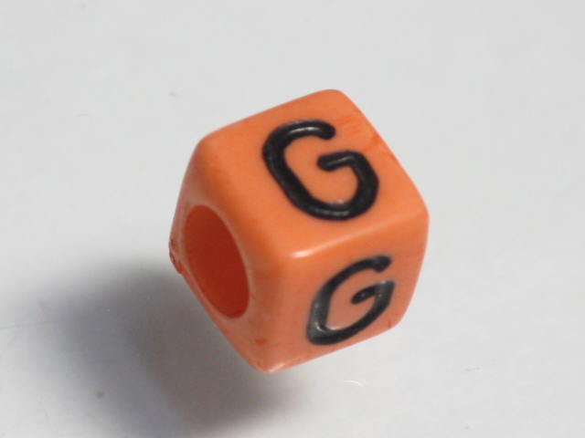 TOKO-BEADS P002-207 Alphabet (G) 6mm P002-207 アルファベット（G） 6mm Asian bead & African bead  Handmade,Lampeork,bead,asia,india,ethnic,parts,accessory,beads とんぼ玉,ビーズ,トンボ玉,アジア,インド,エスニック,手作り,パーツ,アクセサリー