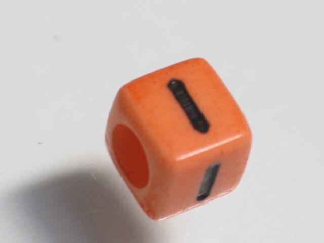 TOKO-BEADS P002-209 Alphabet (I) 6mm P002-209 アルファベット（I） 6mm Asian bead & African bead  Handmade,Lampeork,bead,asia,india,ethnic,parts,accessory,beads とんぼ玉,ビーズ,トンボ玉,アジア,インド,エスニック,手作り,パーツ,アクセサリー
