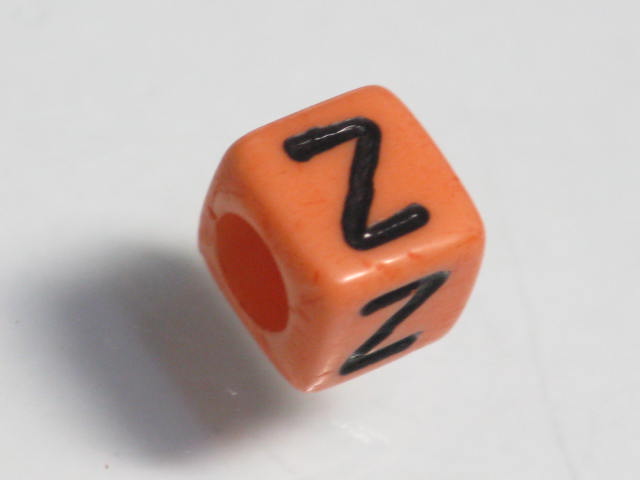 TOKO-BEADS P002-226 Alphabet (Z) 6mm P002-226 アルファベット（Z） 6mm Asian bead & African bead  Handmade,Lampeork,bead,asia,india,ethnic,parts,accessory,beads とんぼ玉,ビーズ,トンボ玉,アジア,インド,エスニック,手作り,パーツ,アクセサリー