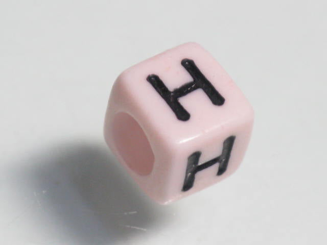TOKO-BEADS P002-308 Alphabet (H) 6mm P002-308 アルファベット（H） 6mm Asian bead & African bead  Handmade,Lampeork,bead,asia,india,ethnic,parts,accessory,beads とんぼ玉,ビーズ,トンボ玉,アジア,インド,エスニック,手作り,パーツ,アクセサリー