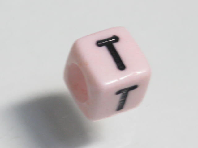 TOKO-BEADS P002-320 Alphabet (T) 6mm P002-320 アルファベット（T） 6mm Asian bead & African bead  Handmade,Lampeork,bead,asia,india,ethnic,parts,accessory,beads とんぼ玉,ビーズ,トンボ玉,アジア,インド,エスニック,手作り,パーツ,アクセサリー