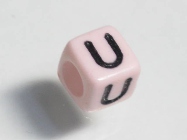 TOKO-BEADS P002-321 Alphabet (U) 6mm P002-321 アルファベット（U） 6mm Asian bead & African bead  Handmade,Lampeork,bead,asia,india,ethnic,parts,accessory,beads とんぼ玉,ビーズ,トンボ玉,アジア,インド,エスニック,手作り,パーツ,アクセサリー