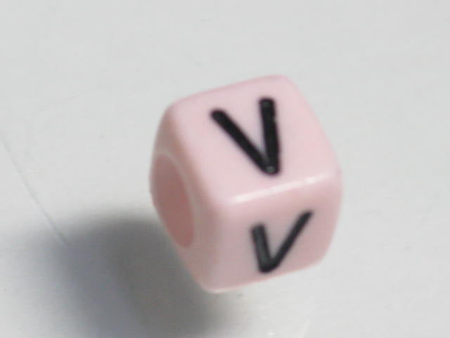 TOKO-BEADS P002-322 Alphabet (V) 6mm P002-322 アルファベット（V） 6mm Asian bead & African bead  Handmade,Lampeork,bead,asia,india,ethnic,parts,accessory,beads とんぼ玉,ビーズ,トンボ玉,アジア,インド,エスニック,手作り,パーツ,アクセサリー