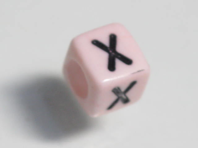 TOKO-BEADS P002-324 Alphabet (X) 6mm P002-324 アルファベット（X） 6mm Asian bead & African bead  Handmade,Lampeork,bead,asia,india,ethnic,parts,accessory,beads とんぼ玉,ビーズ,トンボ玉,アジア,インド,エスニック,手作り,パーツ,アクセサリー