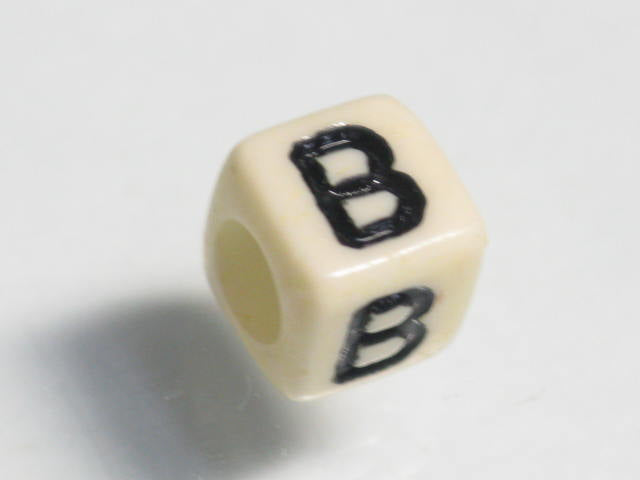 TOKO-BEADS P002-402 Alphabet (B) 6mm P002-402 アルファベット（B） 6mm Asian bead & African bead  Handmade,Lampeork,bead,asia,india,ethnic,parts,accessory,beads とんぼ玉,ビーズ,トンボ玉,アジア,インド,エスニック,手作り,パーツ,アクセサリー