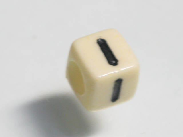 TOKO-BEADS P002-409 Alphabet (I) 6mm P002-409 アルファベット（I） 6mm Asian bead & African bead  Handmade,Lampeork,bead,asia,india,ethnic,parts,accessory,beads とんぼ玉,ビーズ,トンボ玉,アジア,インド,エスニック,手作り,パーツ,アクセサリー