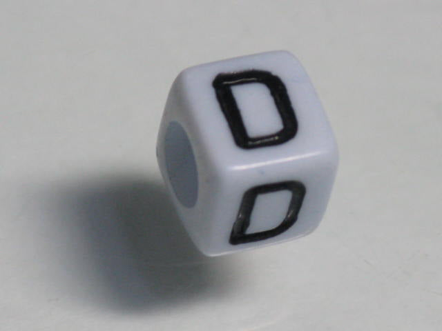 TOKO-BEADS P002-604 Alphabet (D) 6mm P002-604 アルファベット（D） 6mm Asian bead & African bead  Handmade,Lampeork,bead,asia,india,ethnic,parts,accessory,beads とんぼ玉,ビーズ,トンボ玉,アジア,インド,エスニック,手作り,パーツ,アクセサリー