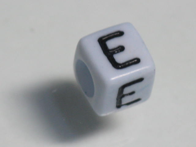 TOKO-BEADS P002-605 Alphabet (E) 6mm P002-605 アルファベット（E） 6mm Asian bead & African bead  Handmade,Lampeork,bead,asia,india,ethnic,parts,accessory,beads とんぼ玉,ビーズ,トンボ玉,アジア,インド,エスニック,手作り,パーツ,アクセサリー