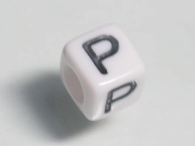 TOKO-BEADS P003-516 Alphabet (P) 6mm P003-516 アルファベット（P） 6mm Asian bead & African bead  Handmade,Lampeork,bead,asia,india,ethnic,parts,accessory,beads とんぼ玉,ビーズ,トンボ玉,アジア,インド,エスニック,手作り,パーツ,アクセサリー