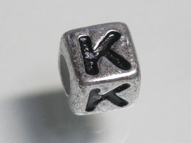 TOKO-BEADS P007-111 Alphabet (K) 7mm P007-111 アルファベット（K） 7mm Asian bead & African bead  Handmade,Lampeork,bead,asia,india,ethnic,parts,accessory,beads とんぼ玉,ビーズ,トンボ玉,アジア,インド,エスニック,手作り,パーツ,アクセサリー