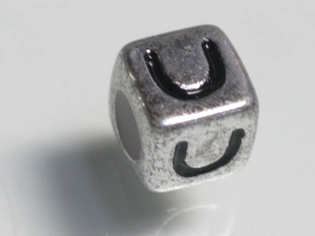 TOKO-BEADS P007-121 Alphabet (U) 7mm P007-121 アルファベット（U） 7mm Asian bead & African bead  Handmade,Lampeork,bead,asia,india,ethnic,parts,accessory,beads とんぼ玉,ビーズ,トンボ玉,アジア,インド,エスニック,手作り,パーツ,アクセサリー