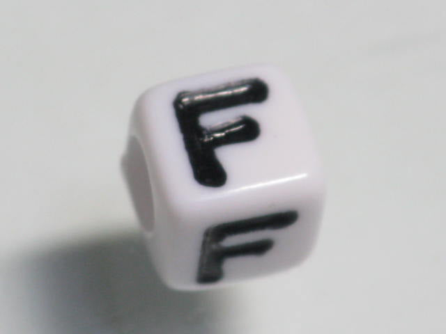 TOKO-BEADS P007-206 Alphabet (F) 7mm P007-206 アルファベット（F） 7mm Asian bead & African bead  Handmade,Lampeork,bead,asia,india,ethnic,parts,accessory,beads とんぼ玉,ビーズ,トンボ玉,アジア,インド,エスニック,手作り,パーツ,アクセサリー