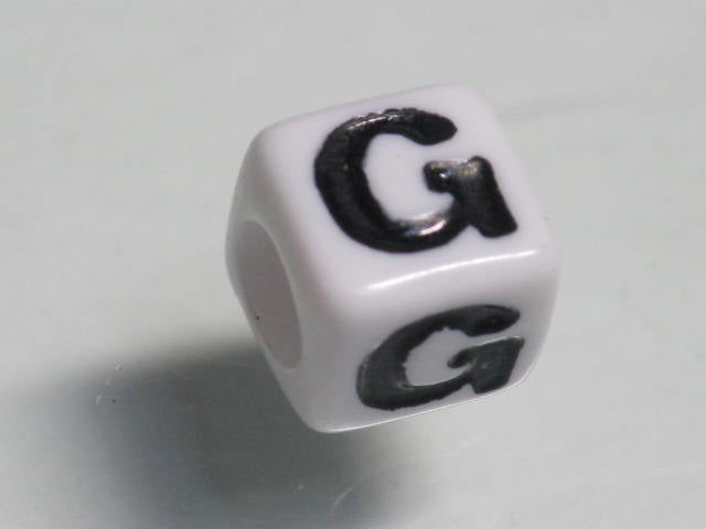 TOKO-BEADS P007-207 Alphabet (G) 7mm P007-207 アルファベット（G） 7mm Asian bead & African bead  Handmade,Lampeork,bead,asia,india,ethnic,parts,accessory,beads とんぼ玉,ビーズ,トンボ玉,アジア,インド,エスニック,手作り,パーツ,アクセサリー