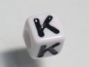 TOKO-BEADS P007-211 Alphabet (K) 7mm P007-211 アルファベット（K） 7mm Asian bead & African bead  Handmade,Lampeork,bead,asia,india,ethnic,parts,accessory,beads とんぼ玉,ビーズ,トンボ玉,アジア,インド,エスニック,手作り,パーツ,アクセサリー