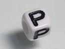TOKO-BEADS P007-216 Alphabet (P) 7mm P007-216 アルファベット（P） 7mm Asian bead & African bead  Handmade,Lampeork,bead,asia,india,ethnic,parts,accessory,beads とんぼ玉,ビーズ,トンボ玉,アジア,インド,エスニック,手作り,パーツ,アクセサリー