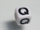 TOKO-BEADS P007-217 Alphabet (Q) 7mm P007-217 アルファベット（Q） 7mm Asian bead & African bead  Handmade,Lampeork,bead,asia,india,ethnic,parts,accessory,beads とんぼ玉,ビーズ,トンボ玉,アジア,インド,エスニック,手作り,パーツ,アクセサリー