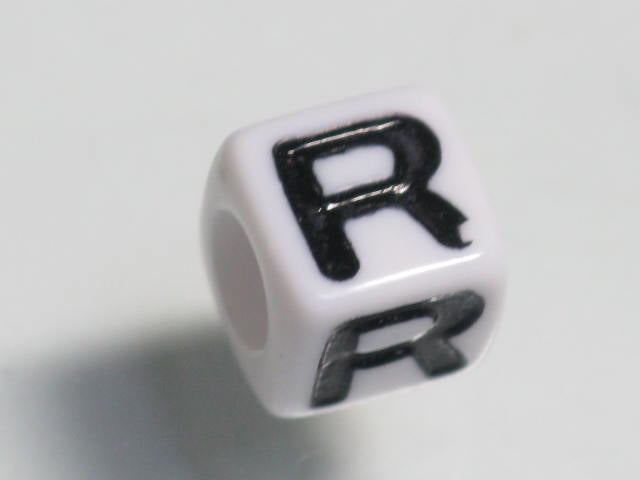 TOKO-BEADS P007-218 Alphabet (R) 7mm P007-218 アルファベット（R） 7mm Asian bead & African bead  Handmade,Lampeork,bead,asia,india,ethnic,parts,accessory,beads とんぼ玉,ビーズ,トンボ玉,アジア,インド,エスニック,手作り,パーツ,アクセサリー