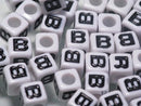TOKO-BEADS P007-202P Alphabet (30g) (B) 7mm P007-202P アルファベット30g約120個（B） 7mm Asian bead & African bead  Handmade,Lampeork,bead,asia,india,ethnic,parts,accessory,beads とんぼ玉,ビーズ,トンボ玉,アジア,インド,エスニック,手作り,パーツ,アクセサリー