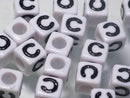 TOKO-BEADS P007-203P Alphabet (30g) (C) 7mm P007-203P アルファベット30g約120個（C） 7mm Asian bead & African bead  Handmade,Lampeork,bead,asia,india,ethnic,parts,accessory,beads とんぼ玉,ビーズ,トンボ玉,アジア,インド,エスニック,手作り,パーツ,アクセサリー