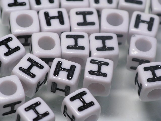 TOKO-BEADS P007-208P Alphabet (30g) (H) 7mm P007-208P アルファベット30g約120個（H） 7mm Asian bead & African bead  Handmade,Lampeork,bead,asia,india,ethnic,parts,accessory,beads とんぼ玉,ビーズ,トンボ玉,アジア,インド,エスニック,手作り,パーツ,アクセサリー
