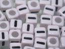TOKO-BEADS P007-209P Alphabet (30g) (I) 7mm P007-209P アルファベット30g約120個（I） 7mm Asian bead & African bead  Handmade,Lampeork,bead,asia,india,ethnic,parts,accessory,beads とんぼ玉,ビーズ,トンボ玉,アジア,インド,エスニック,手作り,パーツ,アクセサリー