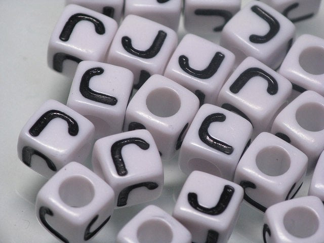 TOKO-BEADS P007-210P Alphabet (30g) (J) 7mm P007-210P アルファベット30g約120個（J） 7mm Asian bead & African bead  Handmade,Lampeork,bead,asia,india,ethnic,parts,accessory,beads とんぼ玉,ビーズ,トンボ玉,アジア,インド,エスニック,手作り,パーツ,アクセサリー