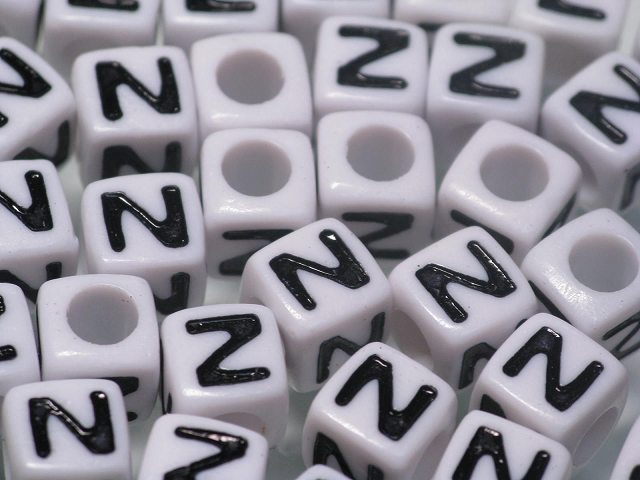 TOKO-BEADS P007-214P Alphabet (30g) (N) 7mm P007-214P アルファベット30g約120個（N） 7mm Asian bead & African bead  Handmade,Lampeork,bead,asia,india,ethnic,parts,accessory,beads とんぼ玉,ビーズ,トンボ玉,アジア,インド,エスニック,手作り,パーツ,アクセサリー