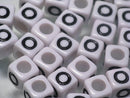 TOKO-BEADS P007-215P Alphabet (30g) (O) 7mm P007-215P アルファベット30g約120個（O） 7mm Asian bead & African bead  Handmade,Lampeork,bead,asia,india,ethnic,parts,accessory,beads とんぼ玉,ビーズ,トンボ玉,アジア,インド,エスニック,手作り,パーツ,アクセサリー