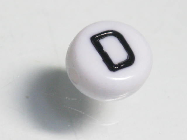 TOKO-BEADS P009-104 Alphabet (D) 7mm P009-104 アルファベット（D） 7mm Asian bead & African bead  Handmade,Lampeork,bead,asia,india,ethnic,parts,accessory,beads とんぼ玉,ビーズ,トンボ玉,アジア,インド,エスニック,手作り,パーツ,アクセサリー