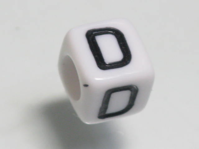TOKO-BEADS P101-04 Alphabet (D) 6mm P101-04 アルファベット（D） 6mm Asian bead & African bead  Handmade,Lampeork,bead,asia,india,ethnic,parts,accessory,beads とんぼ玉,ビーズ,トンボ玉,アジア,インド,エスニック,手作り,パーツ,アクセサリー