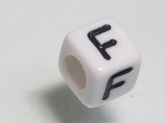 TOKO-BEADS P101-06 Alphabet (F) 6mm P101-06 アルファベット（F） 6mm Asian bead & African bead  Handmade,Lampeork,bead,asia,india,ethnic,parts,accessory,beads とんぼ玉,ビーズ,トンボ玉,アジア,インド,エスニック,手作り,パーツ,アクセサリー