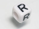 TOKO-BEADS P101-18 Alphabet (R) 6mm P101-18 アルファベット（R） 6mm Asian bead & African bead  Handmade,Lampeork,bead,asia,india,ethnic,parts,accessory,beads とんぼ玉,ビーズ,トンボ玉,アジア,インド,エスニック,手作り,パーツ,アクセサリー
