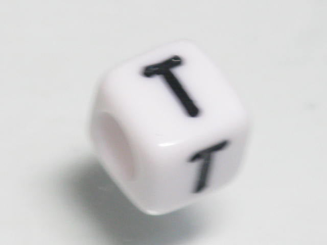 TOKO-BEADS P101-20 Alphabet (T) 6mm P101-20 アルファベット（T） 6mm Asian bead & African bead  Handmade,Lampeork,bead,asia,india,ethnic,parts,accessory,beads とんぼ玉,ビーズ,トンボ玉,アジア,インド,エスニック,手作り,パーツ,アクセサリー