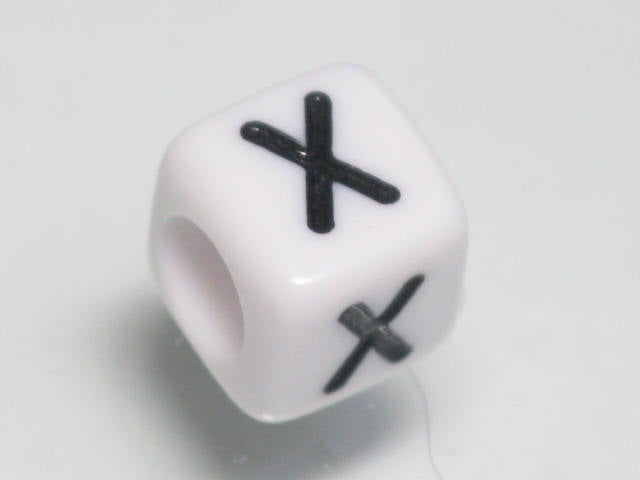TOKO-BEADS P101-24 Alphabet (X) 6mm P101-24 アルファベット（X） 6mm Asian bead & African bead  Handmade,Lampeork,bead,asia,india,ethnic,parts,accessory,beads とんぼ玉,ビーズ,トンボ玉,アジア,インド,エスニック,手作り,パーツ,アクセサリー