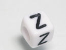 TOKO-BEADS P101-26 Alphabet (Z) 6mm P101-26 アルファベット（Z） 6mm Asian bead & African bead  Handmade,Lampeork,bead,asia,india,ethnic,parts,accessory,beads とんぼ玉,ビーズ,トンボ玉,アジア,インド,エスニック,手作り,パーツ,アクセサリー