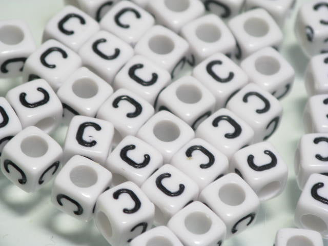 TOKO-BEADS P101-03P Alphabet (20g) (C) 6mm P101-03P アルファベット20ｇ約120個（C） 6mm Asian bead & African bead  Handmade,Lampeork,bead,asia,india,ethnic,parts,accessory,beads とんぼ玉,ビーズ,トンボ玉,アジア,インド,エスニック,手作り,パーツ,アクセサリー