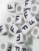 TOKO-BEADS P101-06P Alphabet (20g) (F) 6mm P101-06P アルファベット20ｇ約120個（F） 6mm Asian bead & African bead  Handmade,Lampeork,bead,asia,india,ethnic,parts,accessory,beads とんぼ玉,ビーズ,トンボ玉,アジア,インド,エスニック,手作り,パーツ,アクセサリー