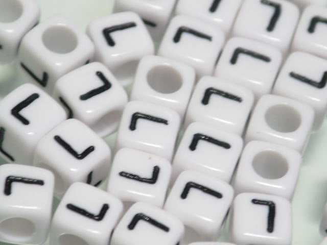 TOKO-BEADS P101-12P Alphabet (20g) (L) 6mm P101-12P アルファベット20ｇ約120個（L） 6mm Asian bead & African bead  Handmade,Lampeork,bead,asia,india,ethnic,parts,accessory,beads とんぼ玉,ビーズ,トンボ玉,アジア,インド,エスニック,手作り,パーツ,アクセサリー