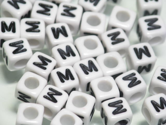 TOKO-BEADS P101-13P Alphabet (20g) (M) 6mm P101-13P アルファベット20ｇ約120個（M） 6mm Asian bead & African bead  Handmade,Lampeork,bead,asia,india,ethnic,parts,accessory,beads とんぼ玉,ビーズ,トンボ玉,アジア,インド,エスニック,手作り,パーツ,アクセサリー