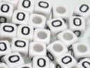 TOKO-BEADS P101-15P Alphabet (20g) (O) 6mm P101-15P アルファベット20ｇ約120個（O） 6mm Asian bead & African bead  Handmade,Lampeork,bead,asia,india,ethnic,parts,accessory,beads とんぼ玉,ビーズ,トンボ玉,アジア,インド,エスニック,手作り,パーツ,アクセサリー