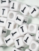 TOKO-BEADS P101-20P Alphabet (20g) (T) 6mm P101-20P アルファベット20ｇ約120個（T） 6mm Asian bead & African bead  Handmade,Lampeork,bead,asia,india,ethnic,parts,accessory,beads とんぼ玉,ビーズ,トンボ玉,アジア,インド,エスニック,手作り,パーツ,アクセサリー