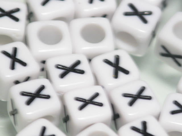 TOKO-BEADS P101-24P Alphabet (20g) (X) 6mm P101-24P アルファベット20ｇ約120個（X） 6mm Asian bead & African bead  Handmade,Lampeork,bead,asia,india,ethnic,parts,accessory,beads とんぼ玉,ビーズ,トンボ玉,アジア,インド,エスニック,手作り,パーツ,アクセサリー