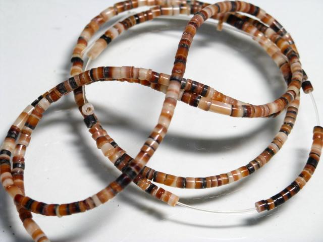 TOKO-BEADS PB010-16 Shell bead (strand) 2.2mm PB010-16 ヒーシービーズ（連） 2.2mm Asian bead & African bead  Handmade,Lampeork,bead,asia,india,ethnic,parts,accessory,beads とんぼ玉,ビーズ,トンボ玉,アジア,インド,エスニック,手作り,パーツ,アクセサリー