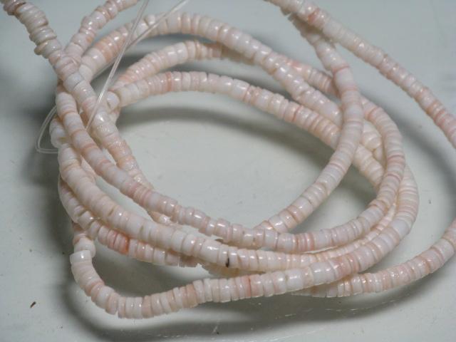 TOKO-BEADS PB011-02 Shell bead (strand) 3mm PB011-02 ヒーシービーズ（連） 3mm Asian bead & African bead  Handmade,Lampeork,bead,asia,india,ethnic,parts,accessory,beads とんぼ玉,ビーズ,トンボ玉,アジア,インド,エスニック,手作り,パーツ,アクセサリー