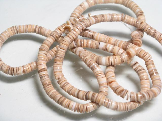 | TOKO-BEADS |PB011-18 ヒーシービーズ（連） 4.3mmとんぼ玉,ビーズ,トンボ玉,アジア,インド,エスニック,手作り,パーツ,アクセサリー