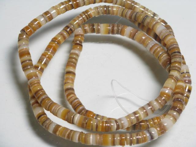 | TOKO-BEADS |PB011-19 ヒーシービーズ（連） 4.8mmとんぼ玉,ビーズ,トンボ玉,アジア,インド,エスニック,手作り,パーツ,アクセサリー